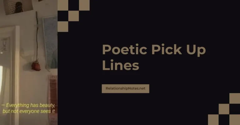 49+ Poetic Pickup Lines
