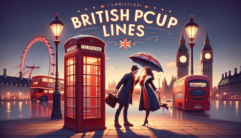 60+ British Pick up Lines