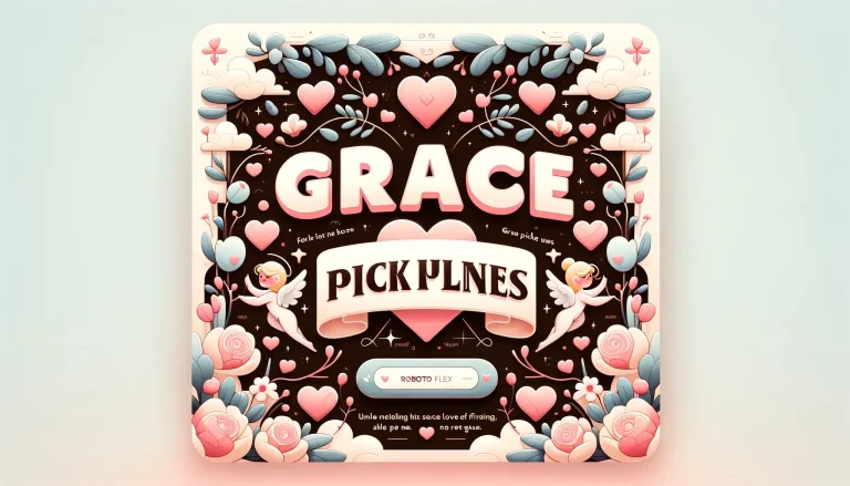 50+ Grace Pick up Lines