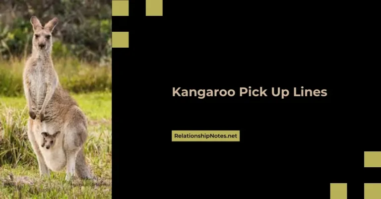 56+ Kangaroo Pick up Lines